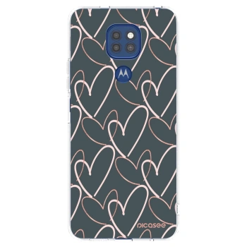 Picasee husă transparentă din silicon pentru Motorola Moto G9 Play - Lots of love