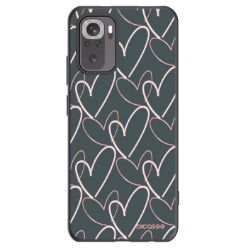 Picasee husă neagră din silicon pentru Xiaomi Redmi Note 10 - Lots of love