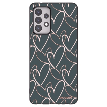 Picasee husă neagră din silicon pentru Samsung Galaxy A52 5G A525F - Lots of love