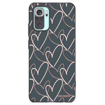 Picasee husă neagră din silicon pentru Xiaomi Redmi Note 10 Pro - Lots of love