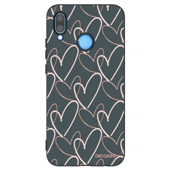 Picasee husă neagră din silicon pentru Huawei P20 Lite - Lots of love