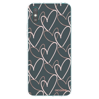 Picasee husă transparentă din silicon pentru Xiaomi Redmi 9AT - Lots of love