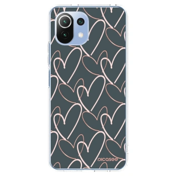 Picasee husă transparentă din silicon pentru Xiaomi Mi 11 Lite - Lots of love