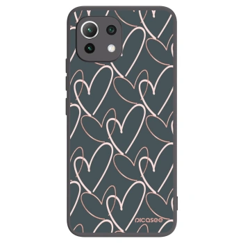 Picasee husă neagră din silicon pentru Xiaomi Mi 11 Lite - Lots of love