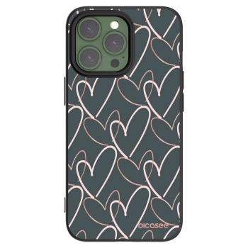 Picasee husă neagră din silicon pentru Apple iPhone 13 Pro - Lots of love