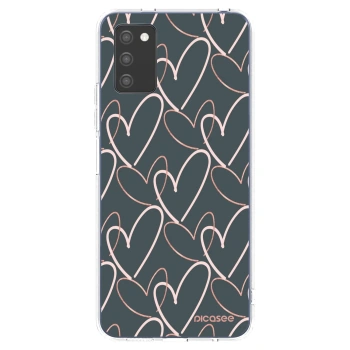 Picasee husă transparentă din silicon pentru Samsung Galaxy A02s A025G - Lots of love