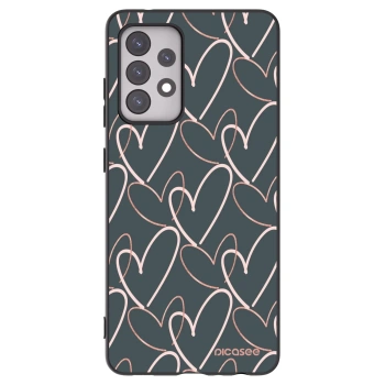 Picasee husă neagră din silicon pentru Samsung Galaxy A52s 5G A528B - Lots of love