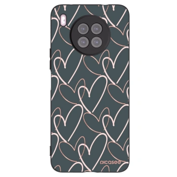 Picasee husă neagră din silicon pentru Huawei Nova 8i - Lots of love