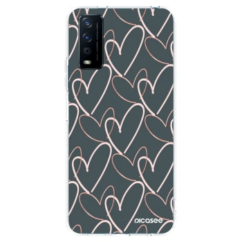 Picasee husă transparentă din silicon pentru Vivo Y11s - Lots of love