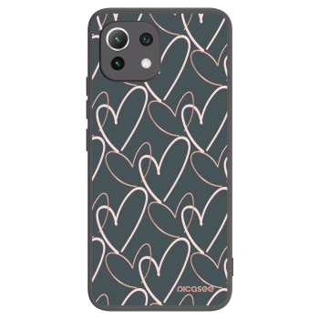 Picasee husă neagră din silicon pentru Xiaomi 11 Lite 5G NE - Lots of love