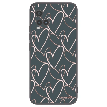 Picasee husă neagră din silicon pentru Vivo Y33s - Lots of love