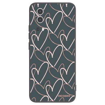 Picasee husă neagră din silicon pentru Vivo Y72 5G - Lots of love