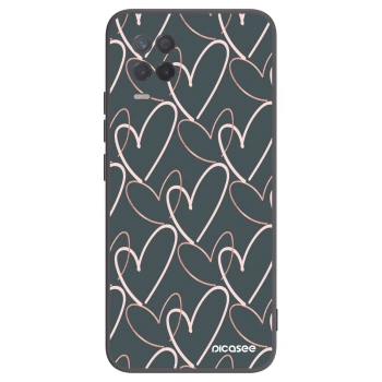 Picasee husă neagră din silicon pentru Realme 8 5G - Lots of love
