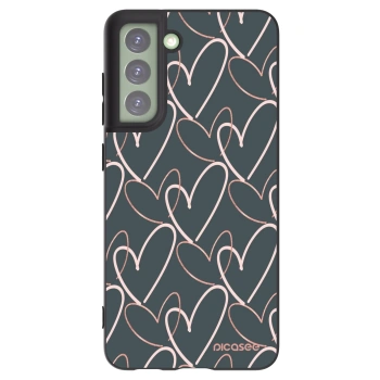 Picasee husă neagră din silicon pentru Samsung Galaxy S21 FE 5G - Lots of love