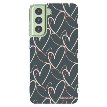 Picasee husă transparentă din silicon pentru Samsung Galaxy S21 FE 5G - Lots of love