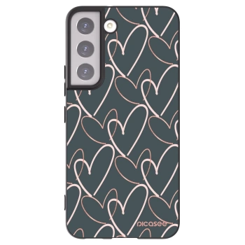 Picasee husă neagră din silicon pentru Samsung Galaxy S22 5G - Lots of love