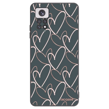 Picasee husă neagră din silicon pentru Xiaomi Redmi Note 11 - Lots of love