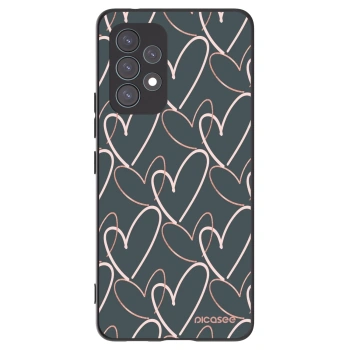 Picasee husă neagră din silicon pentru Samsung Galaxy A53 5G A536 - Lots of love