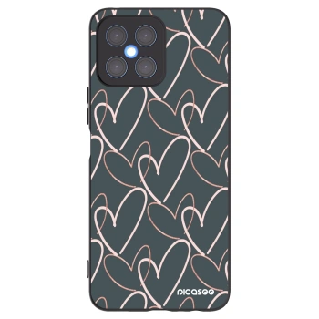 Picasee husă neagră din silicon pentru Honor X8 4G - Lots of love