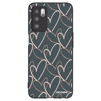 Picasee husă neagră din silicon pentru OPPO A16 - Lots of love