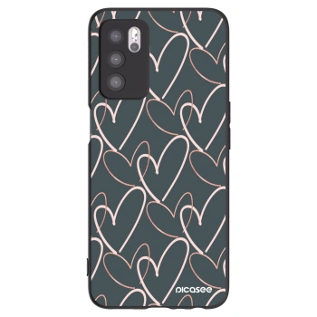 Picasee husă neagră din silicon pentru OPPO A16s - Lots of love