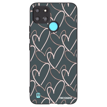 Picasee husă neagră din silicon pentru Realme C21Y - Lots of love