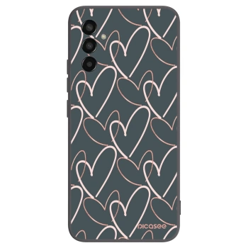 Picasee husă neagră din silicon pentru Samsung Galaxy M13 M135F - Lots of love