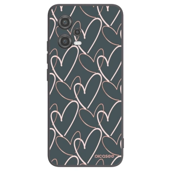 Picasee husă neagră din silicon pentru Xiaomi Poco X5 - Lots of love