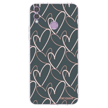 Picasee husă transparentă din silicon pentru Honor 8X - Lots of love