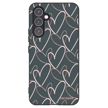 Picasee husă neagră din silicon pentru Samsung Galaxy A54 5G A546B - Lots of love