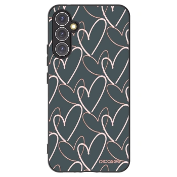 Picasee husă neagră din silicon pentru Samsung Galaxy A34 5G A346B - Lots of love