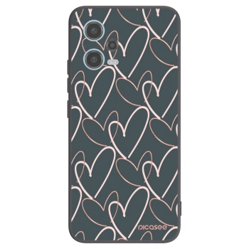 Picasee husă neagră din silicon pentru Xiaomi Redmi Note 12 5G - Lots of love