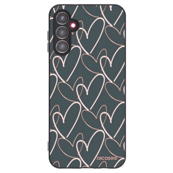Picasee husă neagră din silicon pentru Samsung Galaxy A14 4G A145R - Lots of love