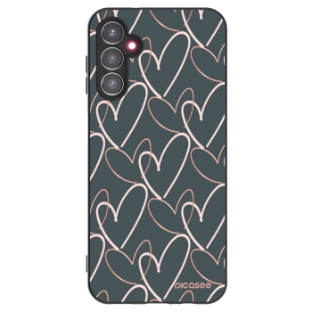 Picasee husă neagră din silicon pentru Samsung Galaxy A14 5G A146P - Lots of love