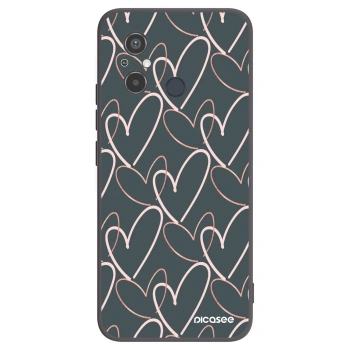 Picasee husă neagră din silicon pentru Xiaomi Redmi 12C - Lots of love