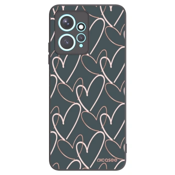 Picasee husă neagră din silicon pentru Xiaomi Redmi Note 12 4G - Lots of love