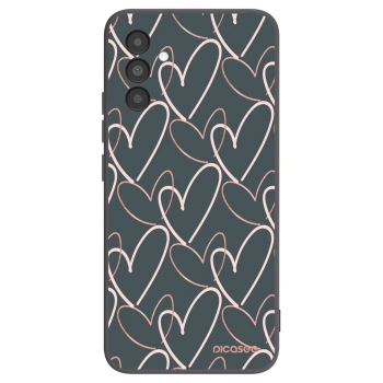 Picasee husă neagră din silicon pentru Samsung Galaxy A04s A047F - Lots of love