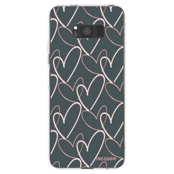 Picasee husă transparentă din silicon pentru Samsung Galaxy S8 G950F - Lots of love