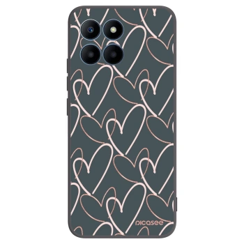 Picasee husă neagră din silicon pentru Honor 70 Lite - Lots of love
