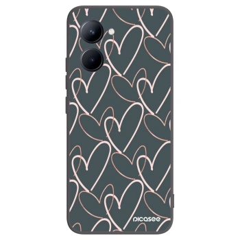 Picasee husă neagră din silicon pentru Realme C33 (2023) - Lots of love