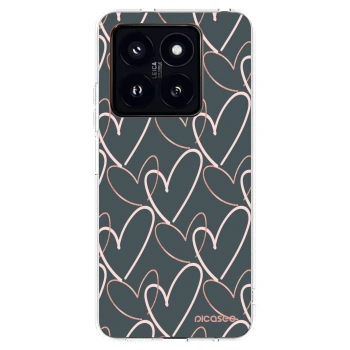 Picasee husă transparentă din silicon pentru Xiaomi 14 Pro - Lots of love