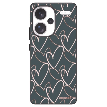 Picasee husă neagră din silicon pentru Xiaomi Redmi Note 13 Pro+ 5G - Lots of love