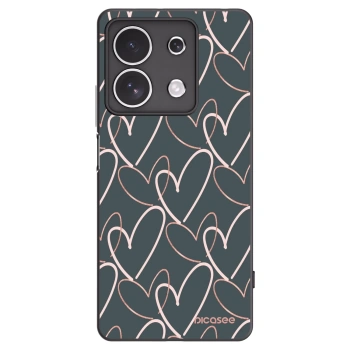 Picasee husă neagră din silicon pentru Xiaomi Redmi Note 13 4G - Lots of love