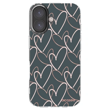Picasee husă transparentă din silicon pentru Apple iPhone 16 - Lots of love