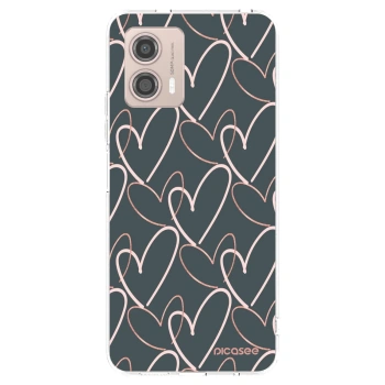 Picasee husă transparentă din silicon pentru Motorola Moto G53 5G - Lots of love