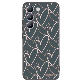 Picasee husă neagră din silicon pentru Vivo V40 SE 5G - Lots of love