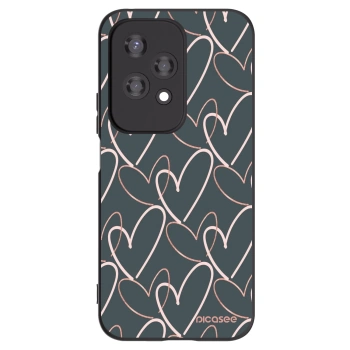 Picasee husă neagră din silicon pentru Honor 200 Lite - Lots of love