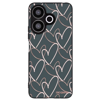 Picasee husă neagră din silicon pentru Xiaomi Redmi 13 4G - Lots of love