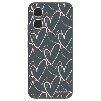 Picasee husă neagră din silicon pentru Motorola Moto G85 - Lots of love