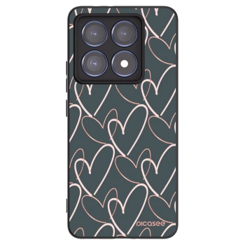 Picasee husă neagră din silicon pentru Xiaomi 14T Pro - Lots of love